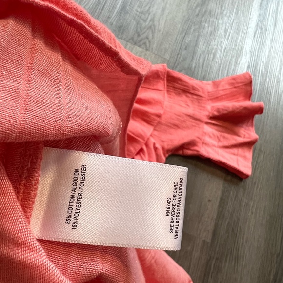 Vivi by Violet Weekend Salmon Pink Women's off shoulder Size Large Dress - Picture 4 of 6